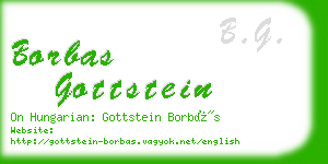 borbas gottstein business card